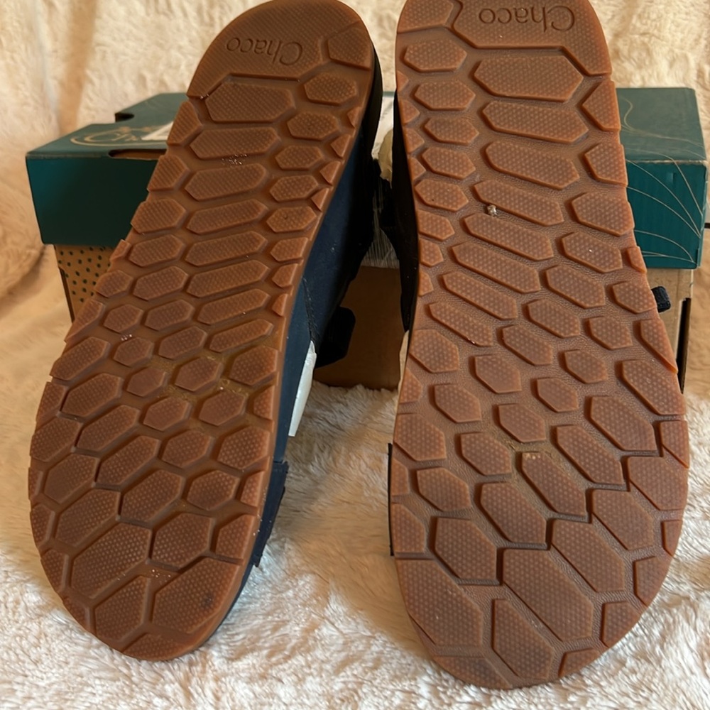 Chaco Navy Lowdown Sandals - Picture 2 of 4